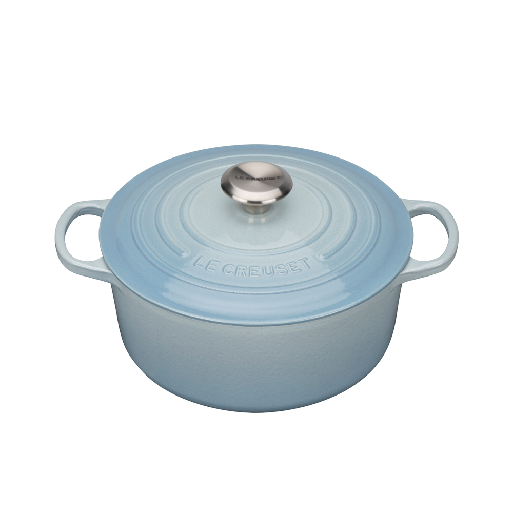 Le Creuset Cast Iron Casserole 24cm Coastal Blue