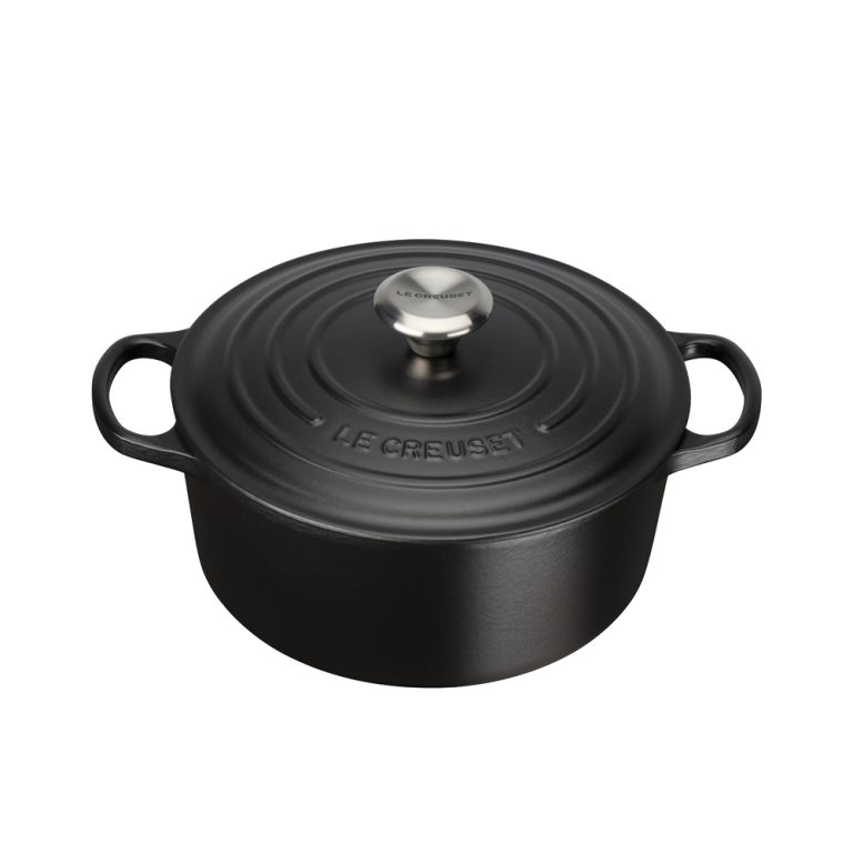 Le Creuset Cast Iron Casserole 24cm Satin Black