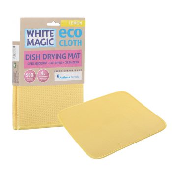 White Magic Microfibre Dish Mat Lemon