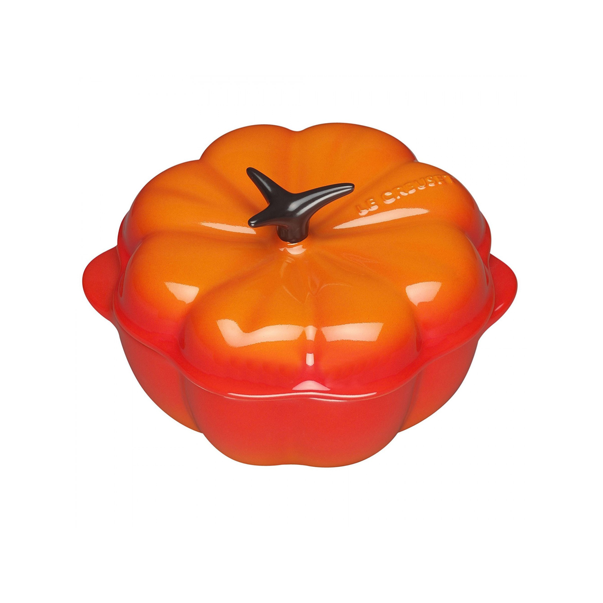 Le Creuset Mini Cocotte Pumpkin Color Halloween Stoneware Dishwasher Compatible 