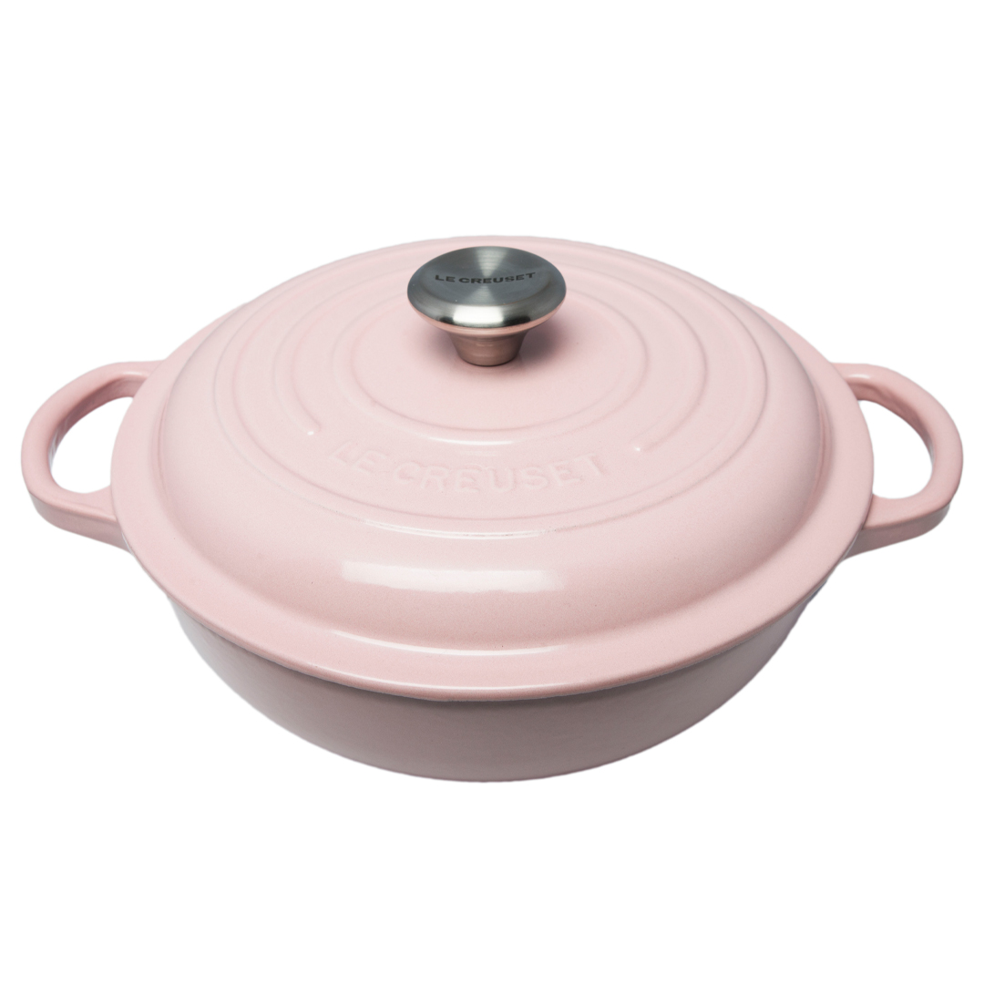 Le Creuset Signature Cast Iron Stew Pot 22cm Chiffon Pink | Chef's  Complements