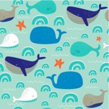 Paper+Design Cocktail Napkin 25cm Whales