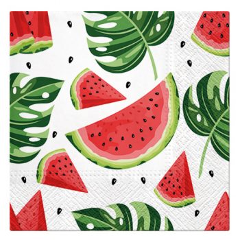 PAW Decor Lunch Napkins 33cm Tasty Watermelons Pack of 20