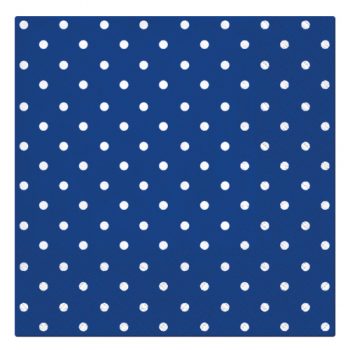 PAW Decor Lunch Napkins 33cm Dots Blue Pack of 20