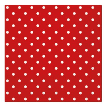 PAW Decor Lunch Napkins 33cm Dots Red Pack of 20