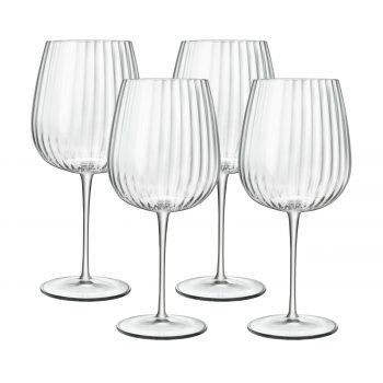 Luigi Bormioli Optica Gin/Burgundy Glass 750ml Set of 4