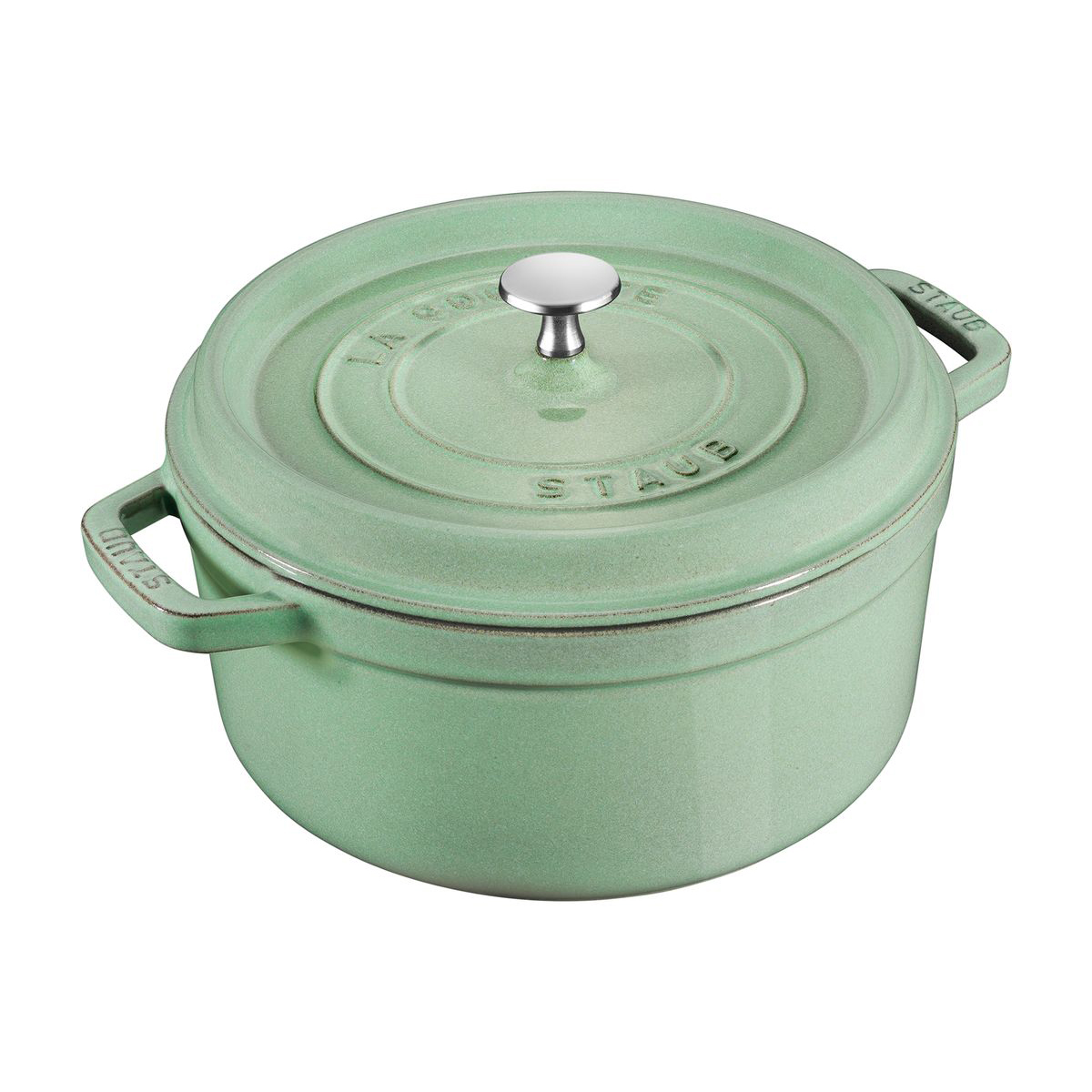 63184 – Staub Round Cocotte 26cm – Sage Green – HR copy