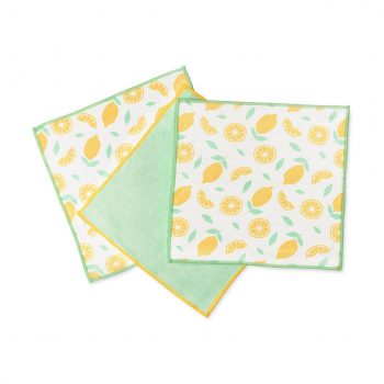 Full Circle Renew Microfiber All-Purpose Cloths Set of 3 Citrus
