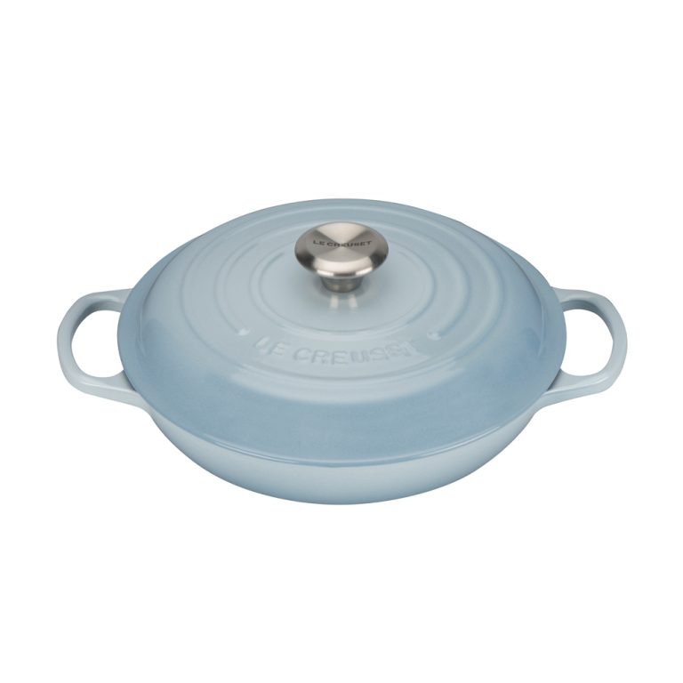 Le Creuset Cast Iron Shallow Casserole 26cm Coastal Blue