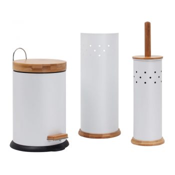 White Magic Eco Basics 3 in 1 Bathroom Set White