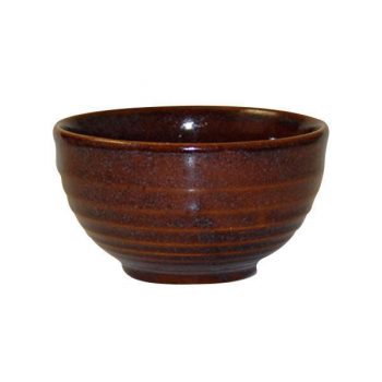 Churchill Super Vitrified Bit on the Side Ripple Bowl Cinnamon 560ml