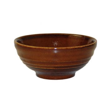 Churchill Super Vitrified Bit on the Side Ripple Bowl Cinnamon 170ml