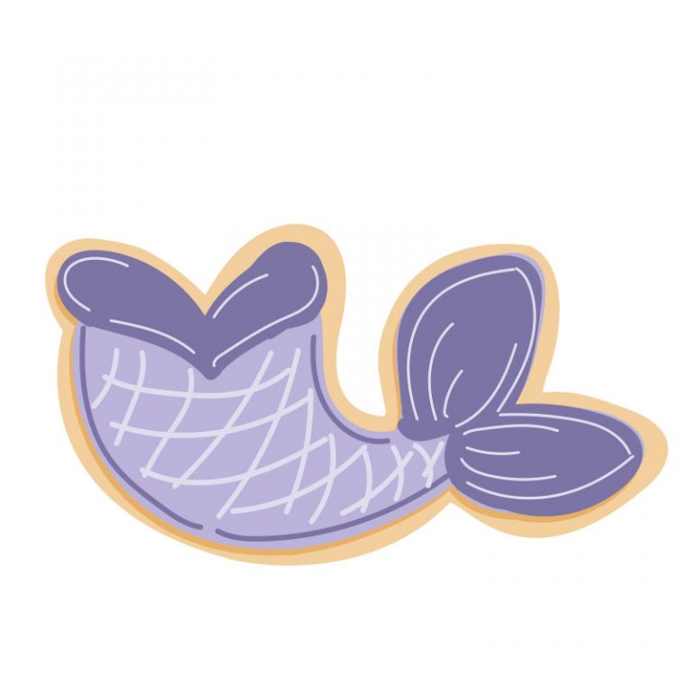 CKIE13 COO KIE MERMAID TAIL COOKIE CUTTER 3