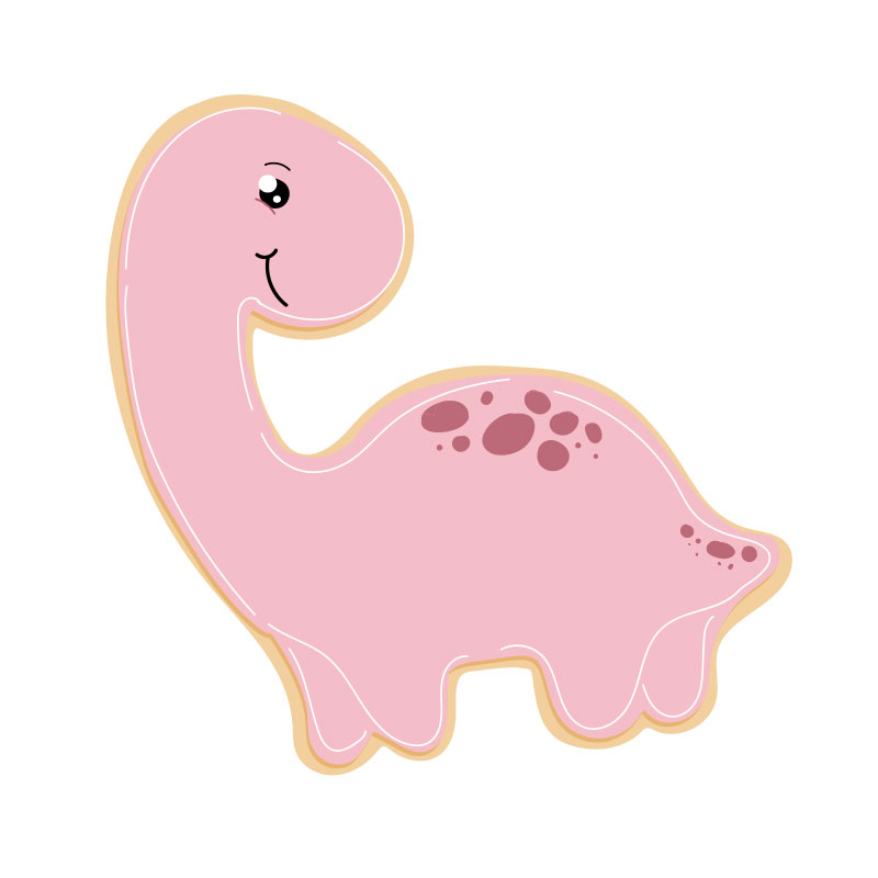 CKIE26 COO KIE BABY BRONTOSAURUS COOKIE CUTTER 3
