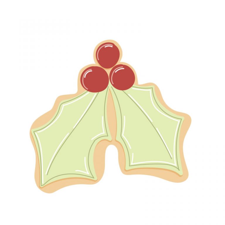 CKIE31 COO KIE HOLLY LEAF COOKIE CUTTER 3