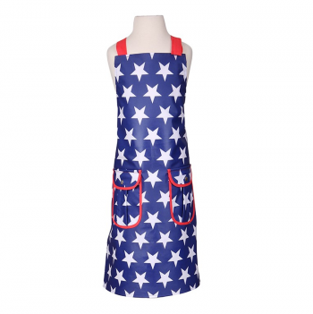 Dexam Wipeable PVC Star Blue Childrens Apron