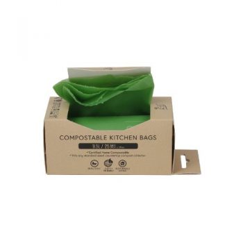 White Magic Eco Basics Compostable Kitchen Bags 9.5L Pack of 25