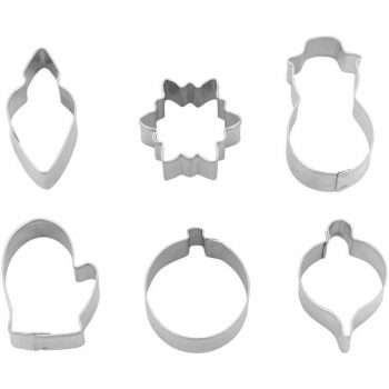 Wilton Christmas Mini Cookie Cutter Set of 6