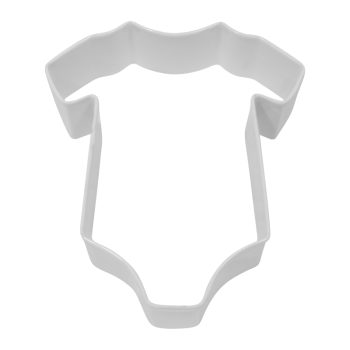 R&M Cookie Cutter Baby Bodysuit White 10cm