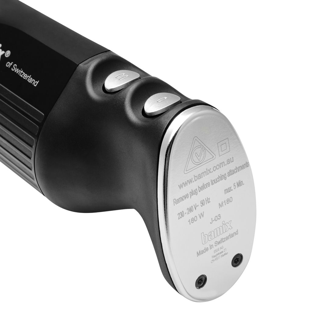 bamix Deluxe Immersion Blender Black with Accessories Chef's Complements