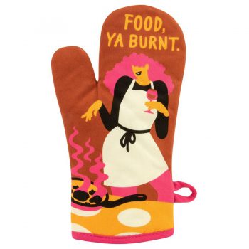 Blue Q Novelty Single Oven Glove 'Food, Ya Burnt'