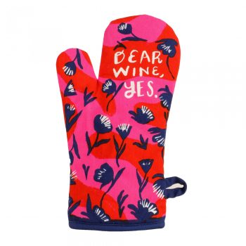 Blue Q Novelty Single Oven Glove 'Dear Wine, Yes.'