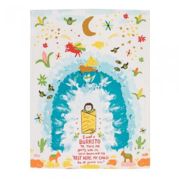 Blue Q Novelty Tea Towel 'I Want A Burrito'