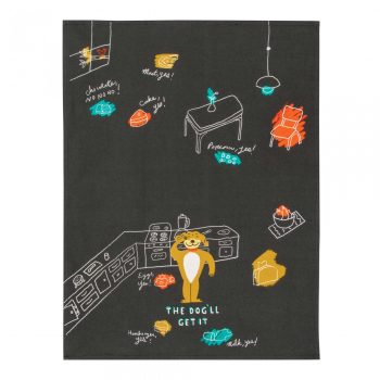 Blue Q Novelty Tea Towel 'The Dog'll Get It'