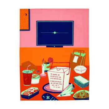 Blue Q Novelty Tea Towel 'Food Delivery Guy'