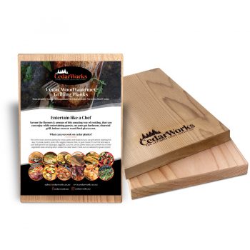 CedarWorks Gourmet Cedar Grilling Planks 20cm Pack of 2