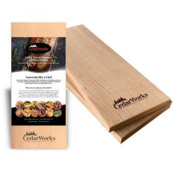 CedarWorks Gourmet Cedar Grilling Planks 38cm Pack of 2