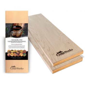 CedarWorks Gourmet Cedar Grilling Planks 45cm Pack of 2
