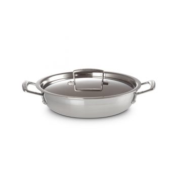 Le Creuset 3-ply Stainless Steel Shallow Casserole 24cm