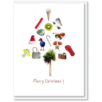 i candy Card Kiwi Christmas - Kiwiana Tree