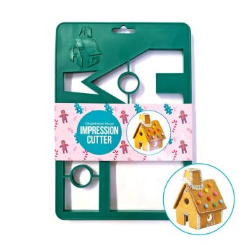 Cake Craft Gingerbread House Impression Cutter