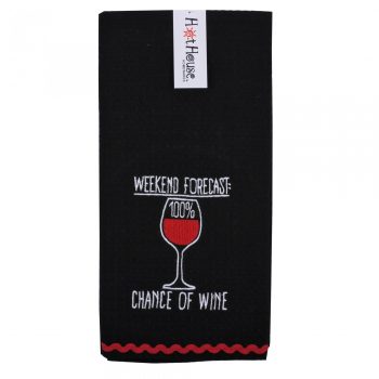 Hot House Weekend Forecast Tea Towel