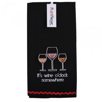 Hot House Wine O'Clock Tea Towel