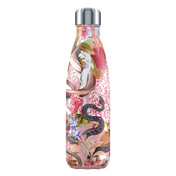 Chilly's Stainless Steel Double Wall Bottle 500ml Tropical Snake