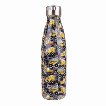 Oasis Insulated Stainless Steel Drink Bottle Construction Zone 500ml