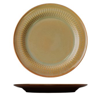 Luzerne Cottage Cinnamon Round Rim Plate (4 Sizes)