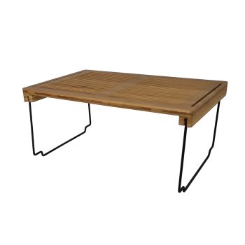 LTW Bamboo Stackable Handy Shelf (2 Sizes) - 165mm H X 400mm W x 260mm D