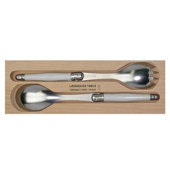 André Verdier Laguiole Debutant Salad Servers White