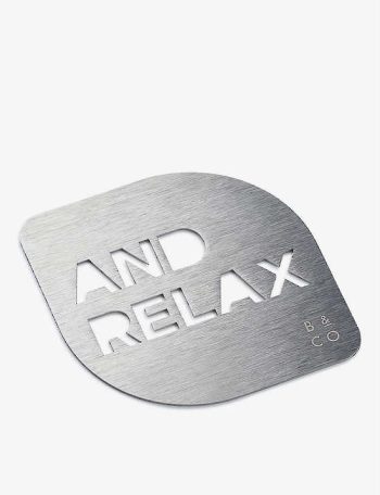 Barista & Co. Steel Cocoa Stencil AND RELAX