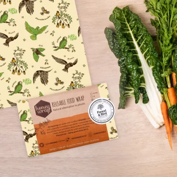 Honeywrap Reusable Food Wrap Bird of the Year - NZ Native Birds Large