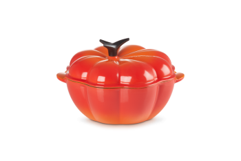 pumpkin enamel cast iron 25cm cookware