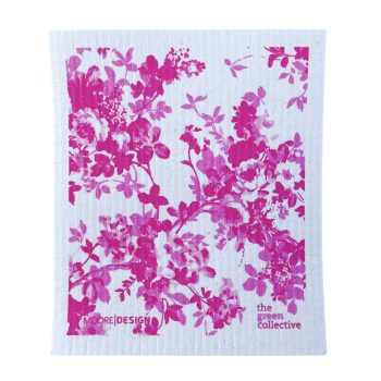 SPRUCE Dishcloth Pink Flower