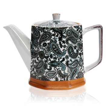 Black Paisley Teapot 500ml