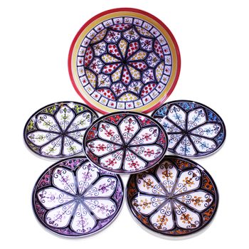Morocco Style 6 Plate Set