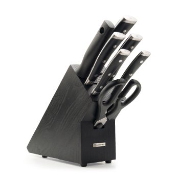 WÜSTHOF Classic Ikon Dark 7 Piece Knife Block Set