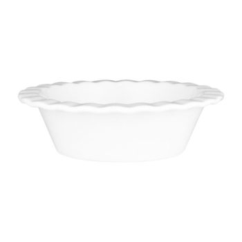Wilkie Brothers New Bone Porcelain Fluted Pie Dish 12.5x4cm